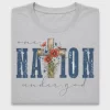 One Nation Under God Cross DTF Transfer