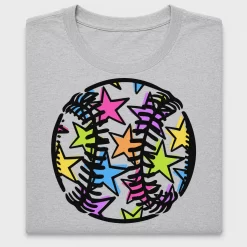 Retro Colorful Stars DTF Transfer