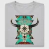 Southwestern Bull Skull DTF Transfer