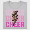 Cheer Cheetah Lightning Bolt DTF Transfer