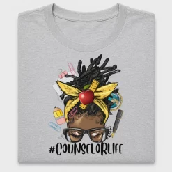 Counselor Life Afro Woman DTF Transfer