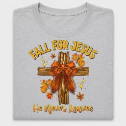 Fall For Jesus Cross DTF Transfer