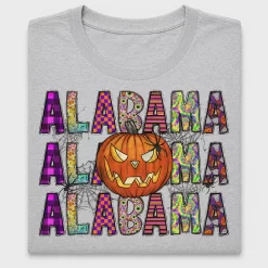 Alabama Halloween Pumpkin DTF Transfer