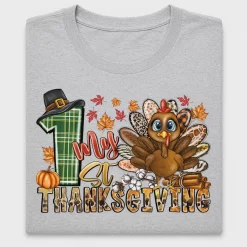 First Thanksgiving Turkey DTF Transfer