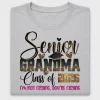 Senior Grandma Class of 2026 DTF Transfer