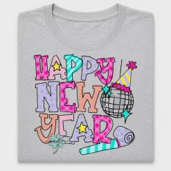 Happy New Year DTF Transfer