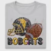 Sequin Bobcats Football DTF Transfer