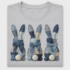 Patchwork Easter Bunny DTF Transfer