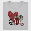 Love Glitter Heart DTF Transfer