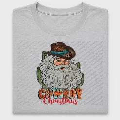 Cowboy Christmas Santa DTF Transfer