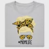 Mom Life Sunflower Messy Bun DTF Transfer