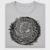 Gray Leopard Circle DTF Transfer