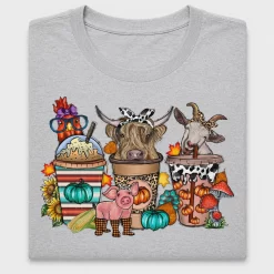 Fall Farm Animals DTF Transfer
