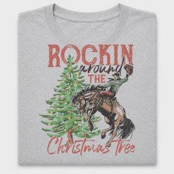 Retro Rockin Around Christmas Tree DTF Transfer