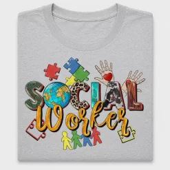 Social Worker DTF Transfer Design