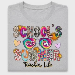 School's Out For Summer Teacher Life DTF Transfer