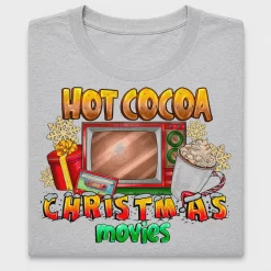 Hot Cocoa Christmas Movies DTF Transfer