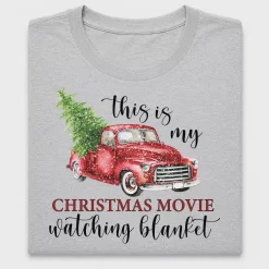 Christmas Movie Watching Blanket DTF Transfer