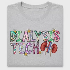 Dialysis Tech Floral DTF Transfer