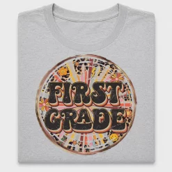 Groovy First Grade DTF Transfer