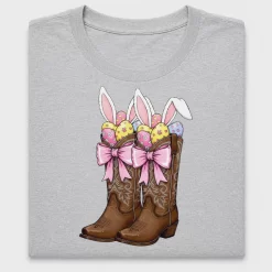 Cowgirl Easter Bunny Boots DTF Transfer