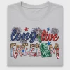 Patriotic Long Live Freedom DTF Transfer