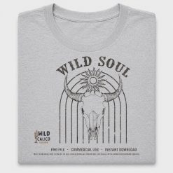 Western Cow Skull DTF Transfer
