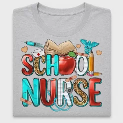 School Nurse Leopard DTF Transfer