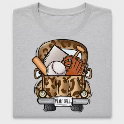 Baseball Leopard Truck DTF Transfer
