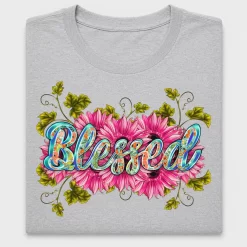 Blessed Pink Sunflower DTF Transfer