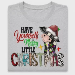 Western Cow Christmas DTF Transfer