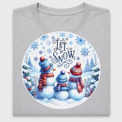 Let It Snow Snowman DTF Transfer