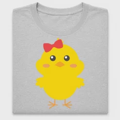 Easter Chick with Bow DTF Transfer