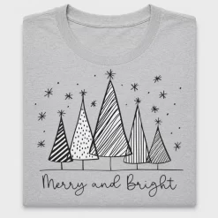 Minimalist Christmas Trees DTF Transfer