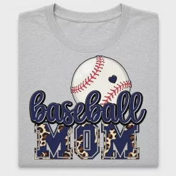 Baseball Mom Leopard DTF Transfer