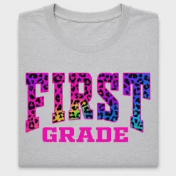 First Grade Leopard Print DTF Transfer