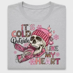 Valentine Skull It's Cold Outside DTF Transfer