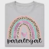 Paralegal Rainbow Heart DTF Transfer