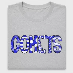 Comets Doodle Text DTF Transfer