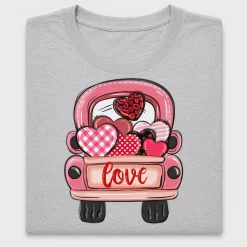 Valentine Love Truck DTF Transfer