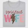 Spoiled Wife Lightning Bolt DTF Transfer