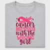 Cancer Messed with Wrong Girl DTF Transfer