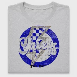 Distressed Checkerboard Lightning Bolt DTF Transfer