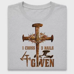 1 Cross 3 Nails 4 Given DTF Transfer