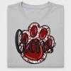 Maroon Paw Print Lions DTF Transfer