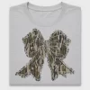 Camo Bow Frayed Edge DTF Transfer