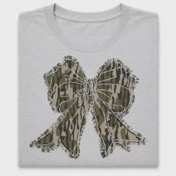 Camo Bow Frayed Edge DTF Transfer