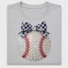 Rhinestone Baseball DTF Transfer