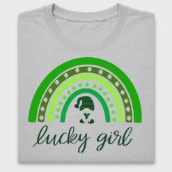 Lucky Girl Rainbow DTF Transfer