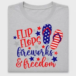 Flip Flops Fireworks Freedom DTF Transfer